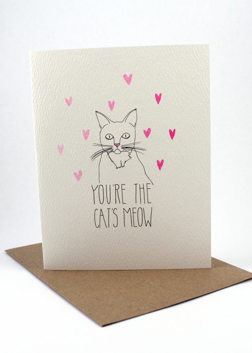 You're the cat's meow card