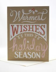 Warmest wishes this holiday season card