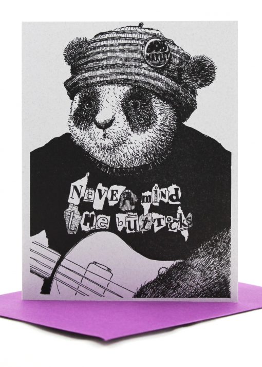 punk panda friend card