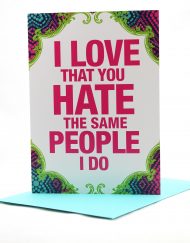Love that you hate the same people I do