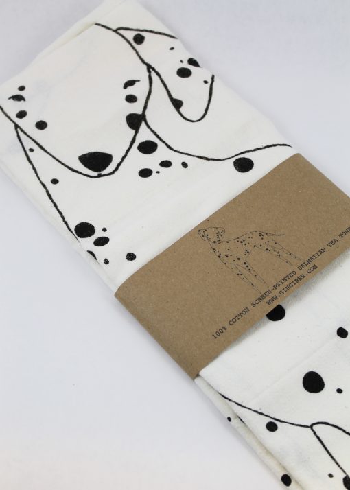 dalmatian printed tea towel