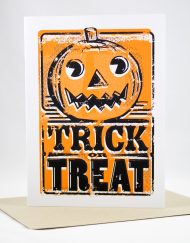 trick or treat halloween card
