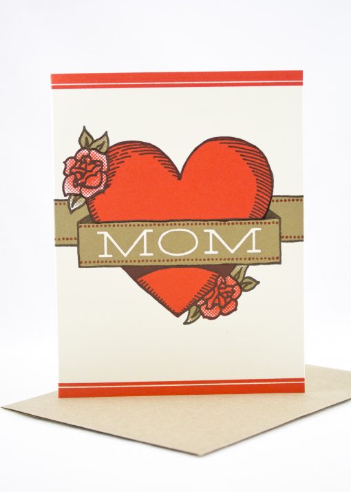 mom tattoo mother's day card