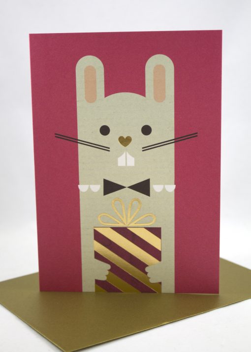 cute bunny birthday card
