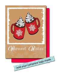 cocoa mugs - holiday wishes
