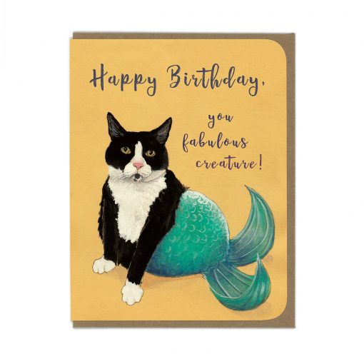Happy Birthday Mermaid Cat