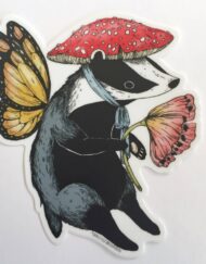 Badger fairy sticker